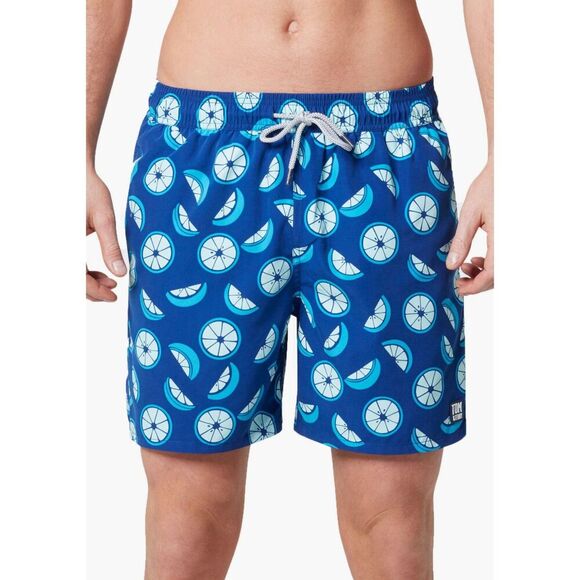 TOM & TEDDY Citrus Print Swim Trunks - NWT - Size XXL - MSRP $100 - Picture 2 of 2